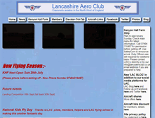 Tablet Screenshot of lancsaeroclub.co.uk